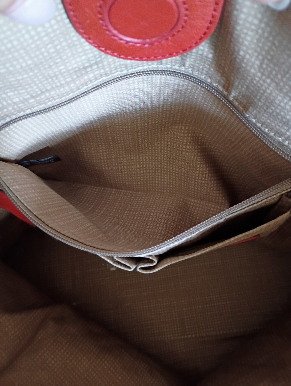 Brighton Red Patterned Tote with Tassel Charm - Picture 6 of 12